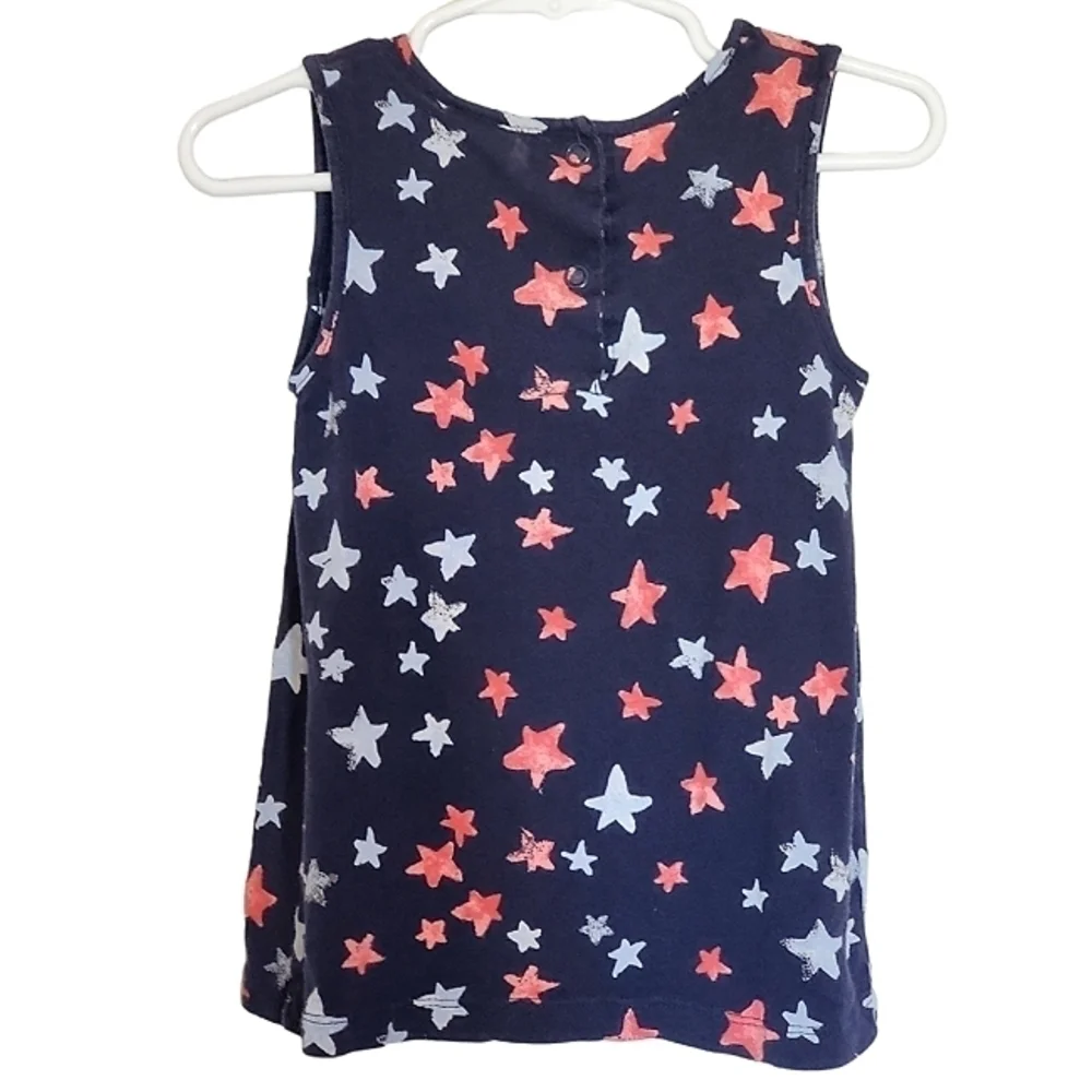 K1089 * OshKosh B'gosh Star Tank Blue Red Size 24M